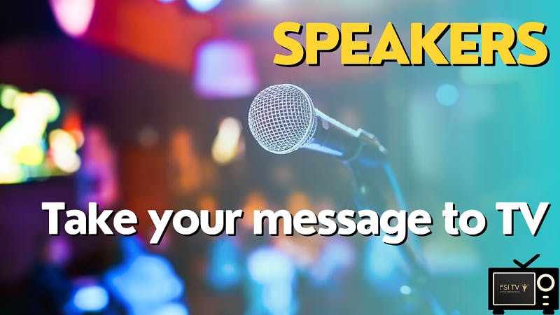 Speakers share your message on TV